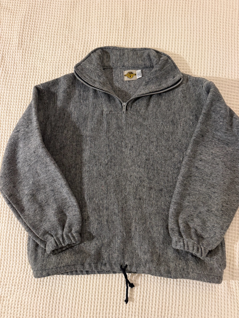 Earth Ragz Men's Gray Half-Zip Pullover Sweater